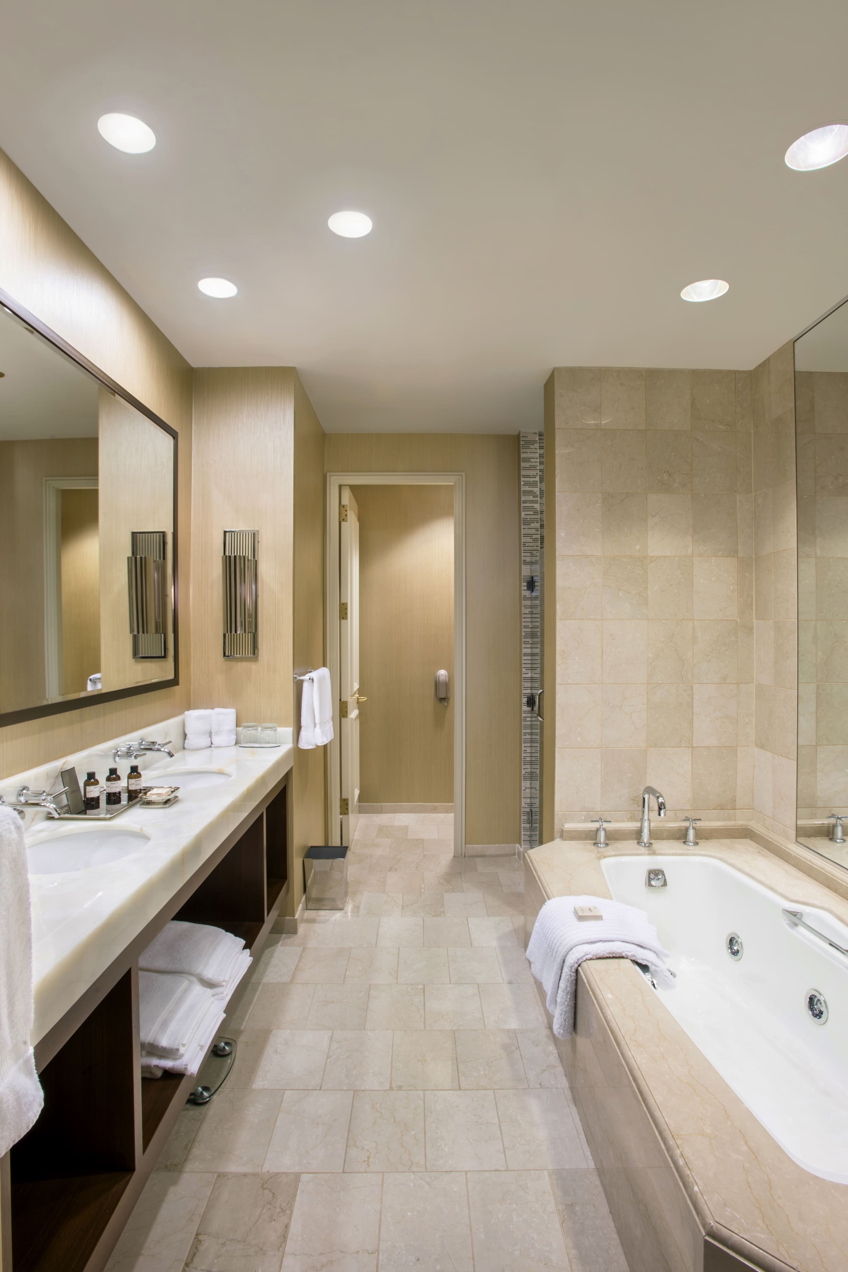 bathroom with separate room for water closet