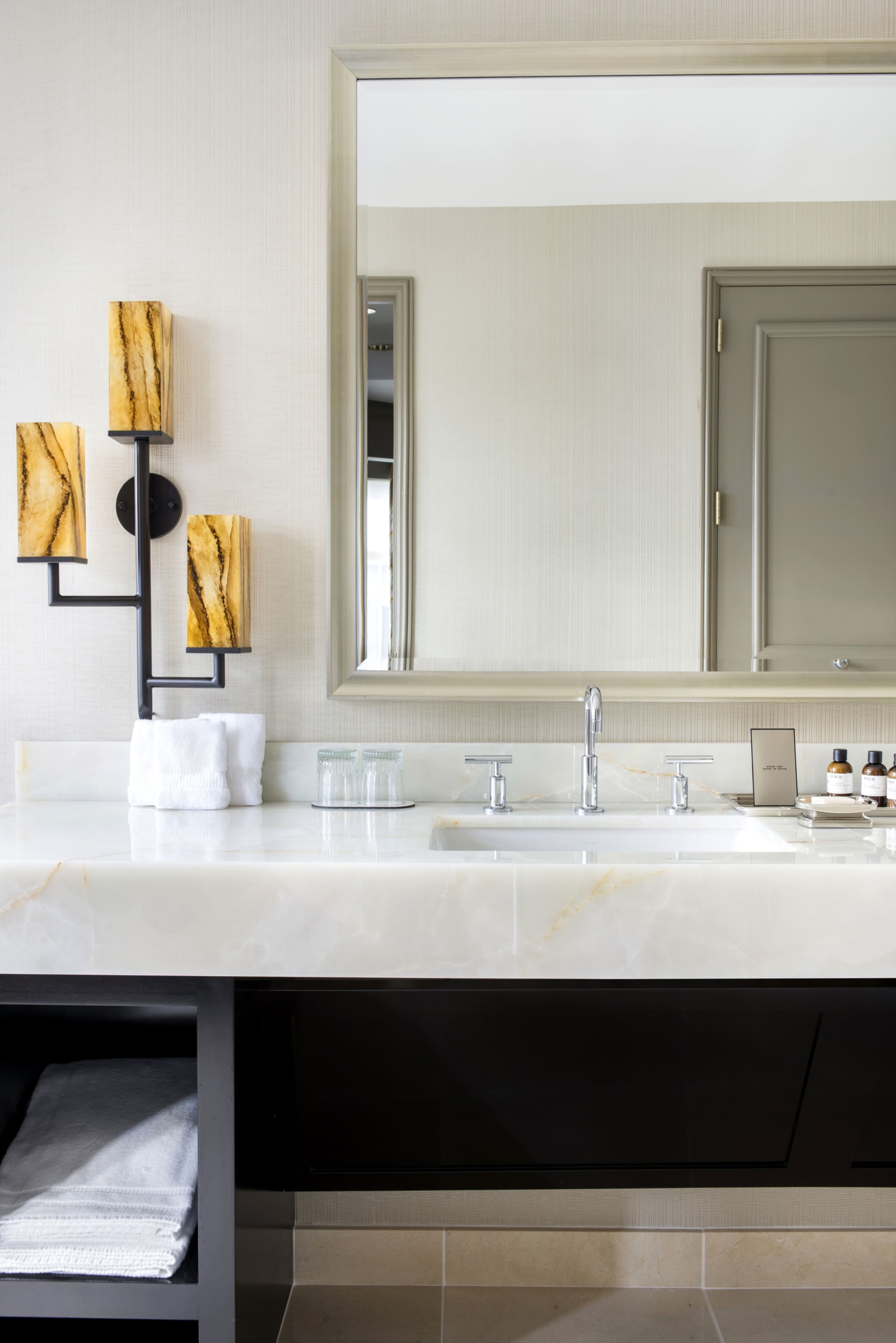 bathroom counter