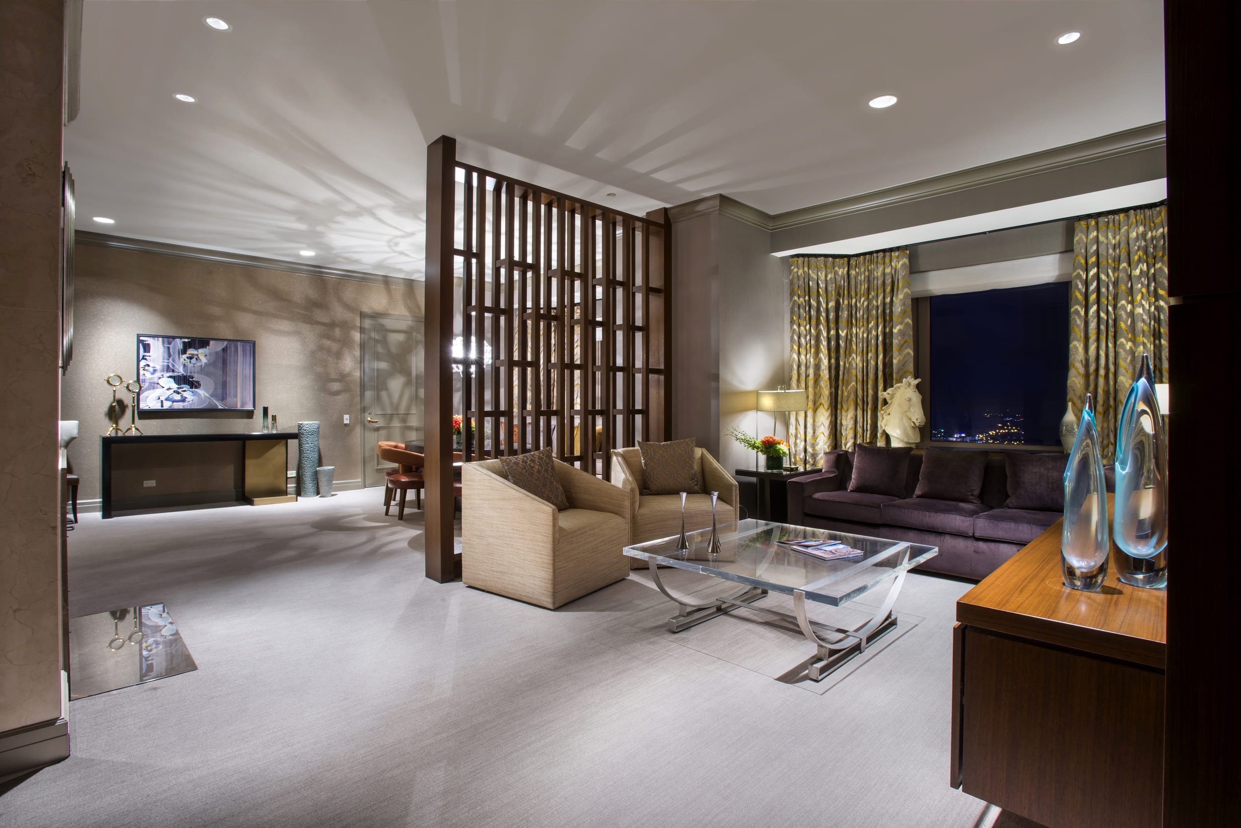 Living room and sitting area