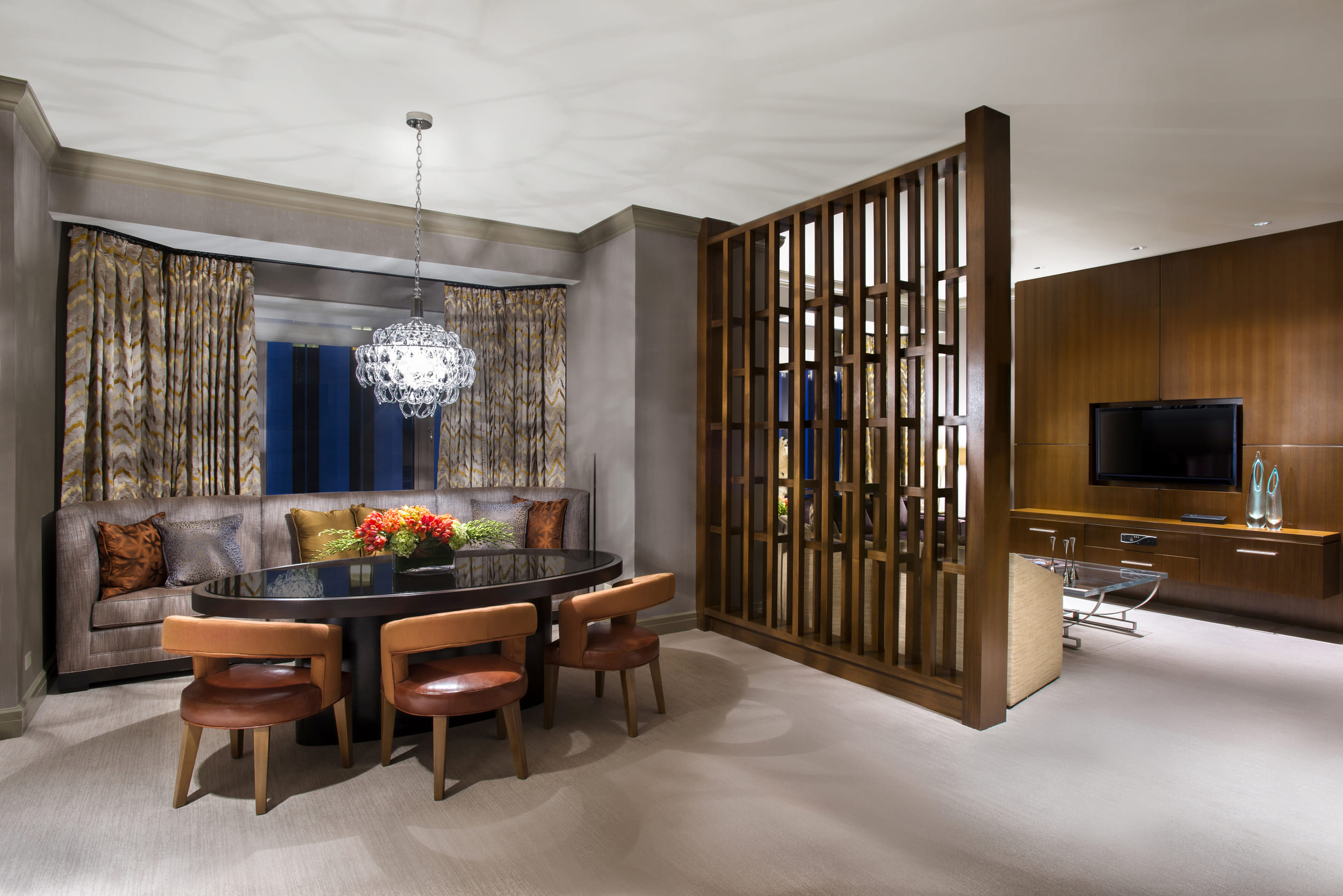 sitting room with view of living room