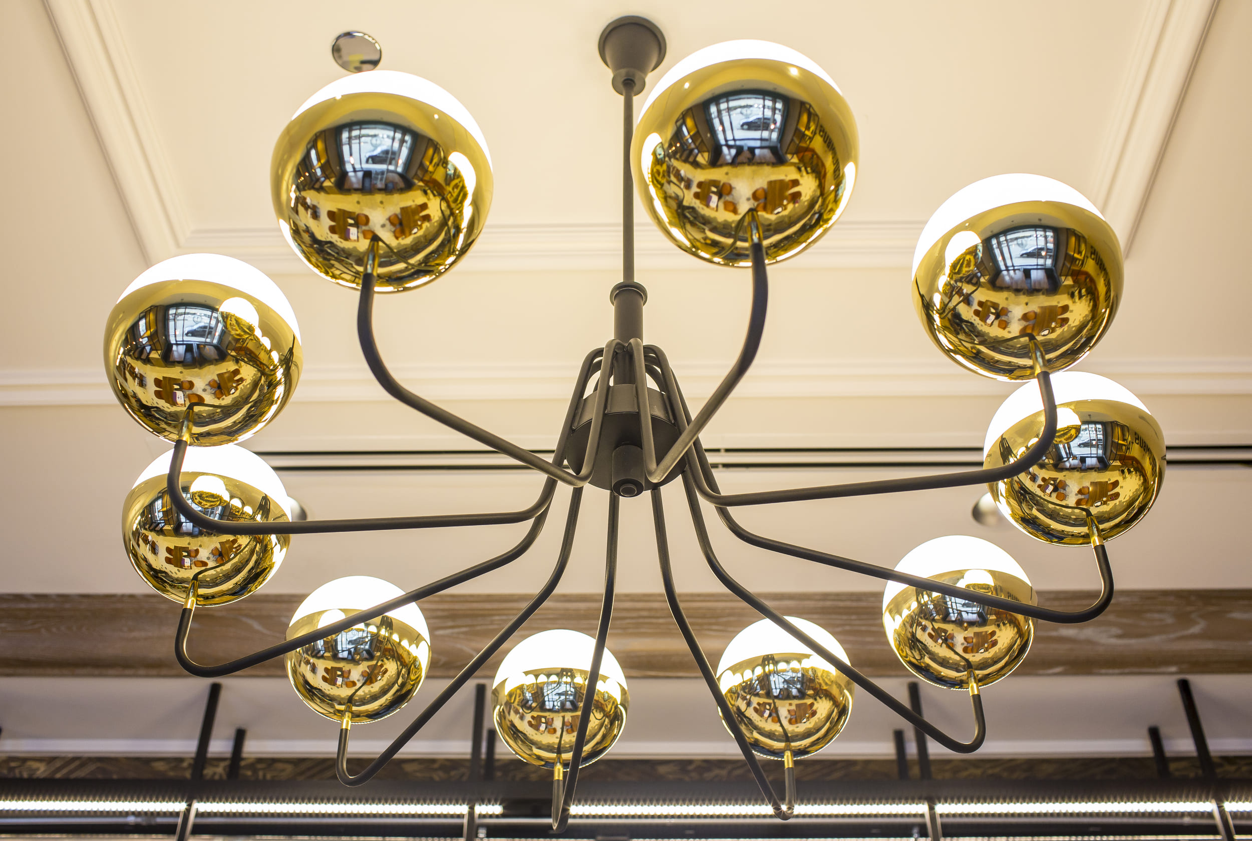 close-up of light fixture