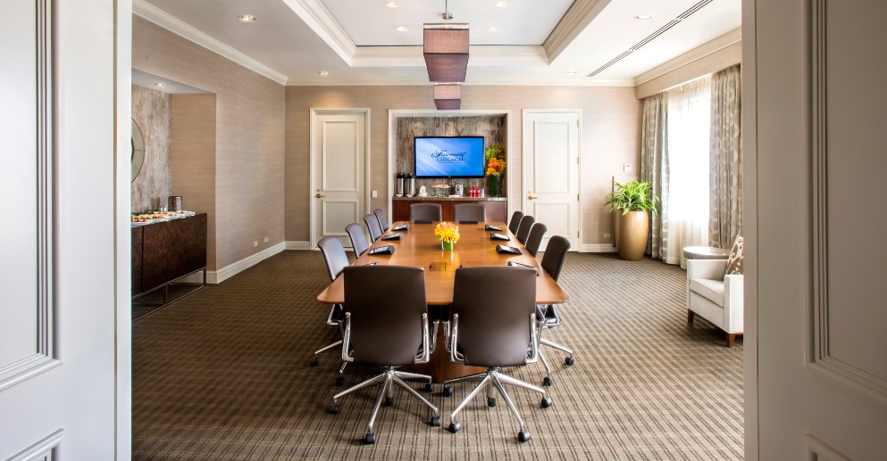 conference room ready for a meeting