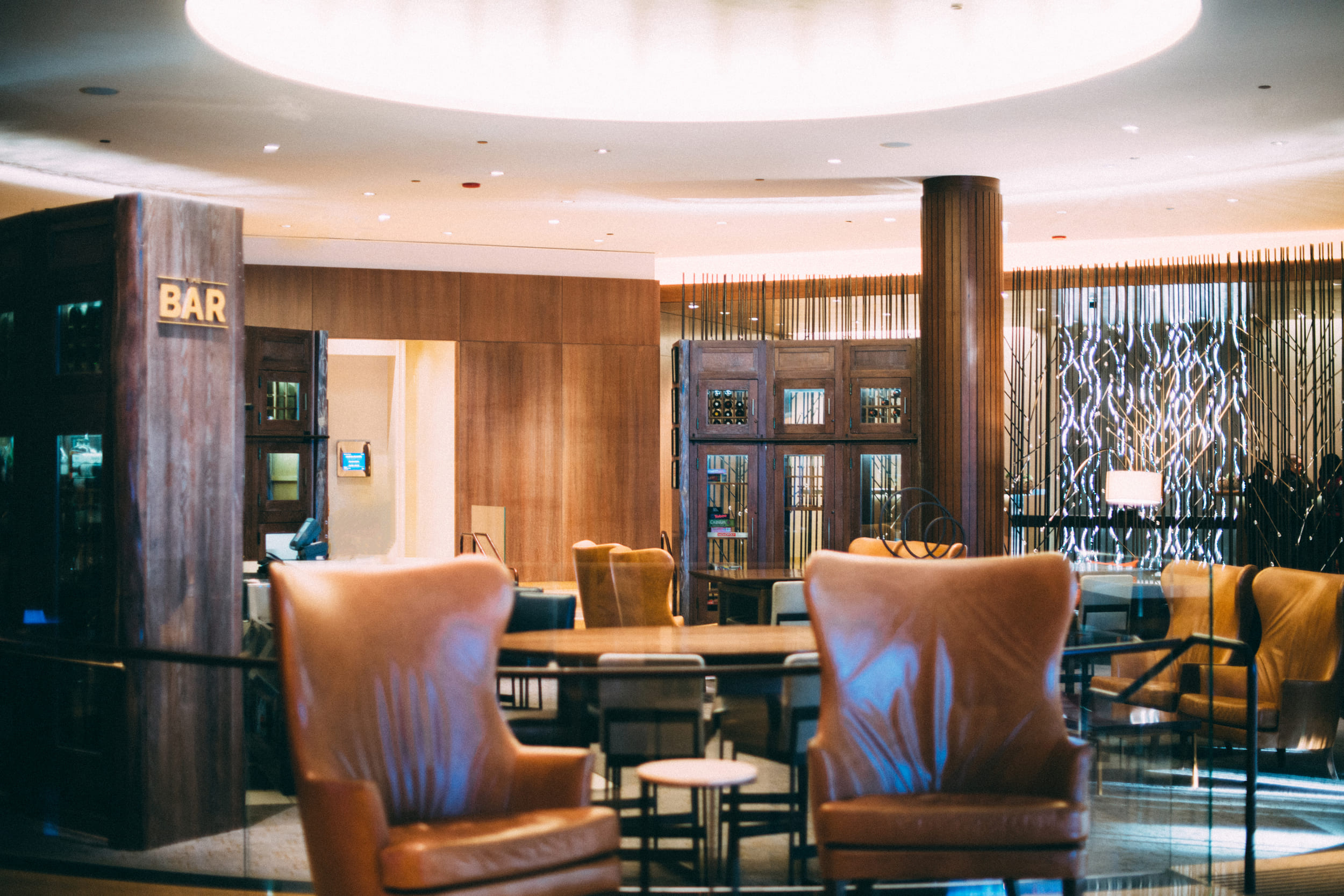 empty lobby bar