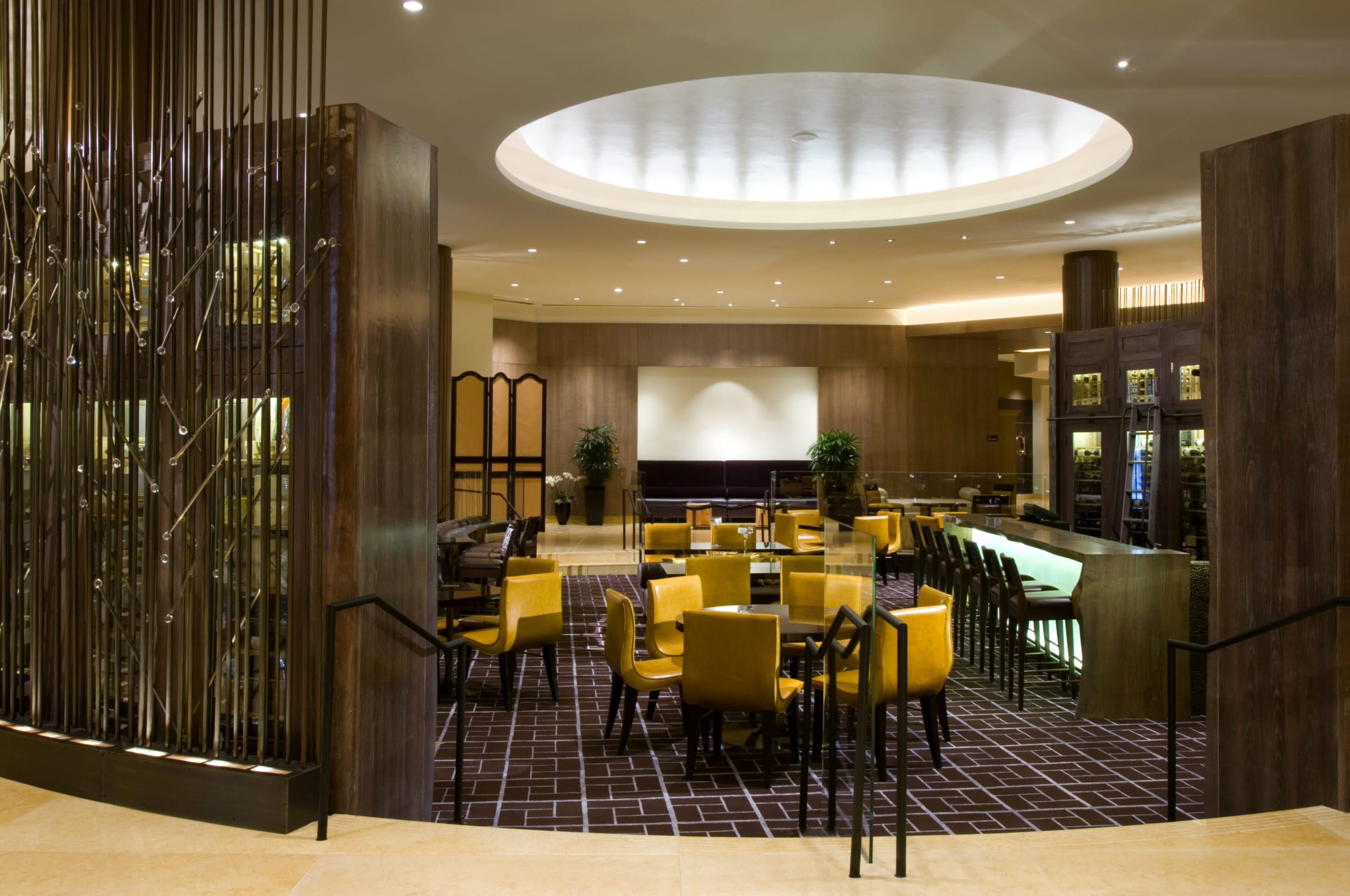 empty lobby bar