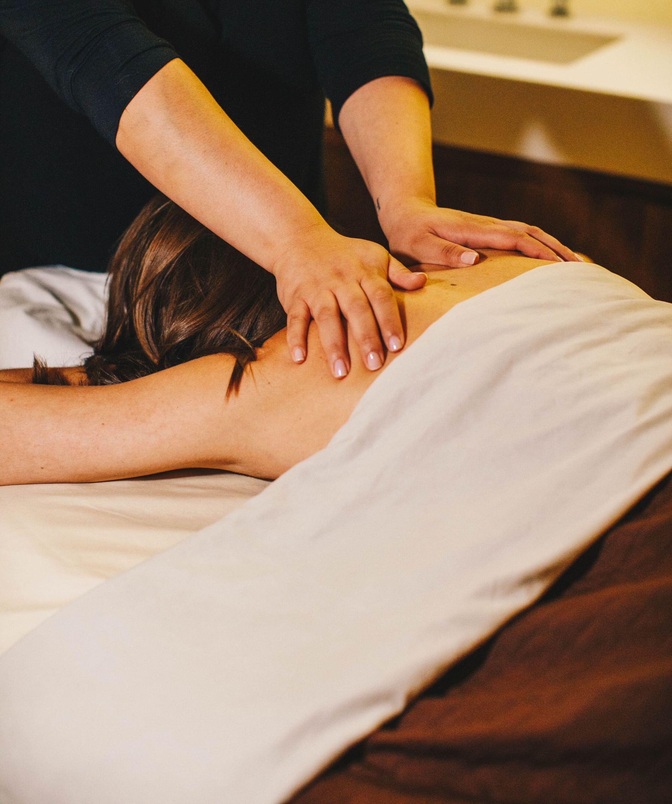 woman getting a massage