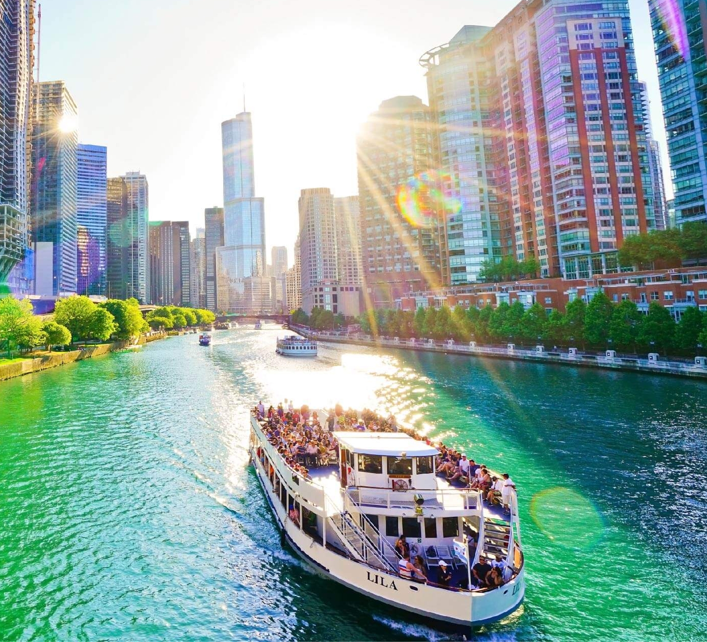 tour boat on river